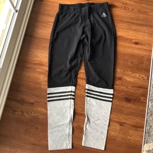 Adidas Bottom Stripe Cotton/Spandex Leggins